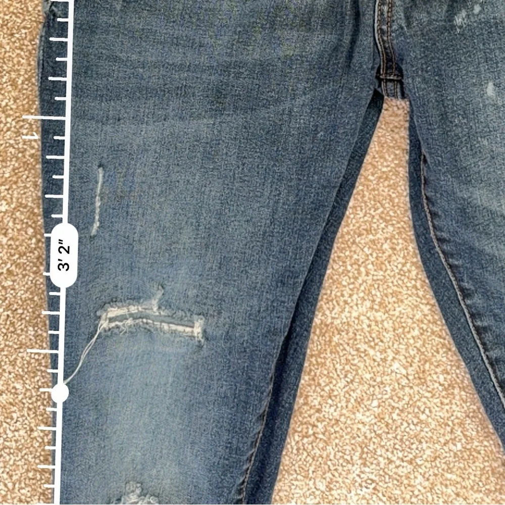 AERO Distressed Skinny Jeans 30x30 Medium Wash Stretch Ripped Denim - Picture 11 of 12